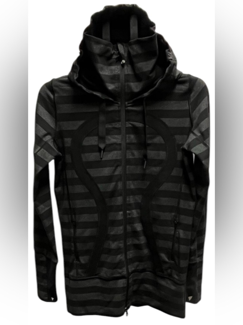 lululemon athletica Black Striped Hoodie